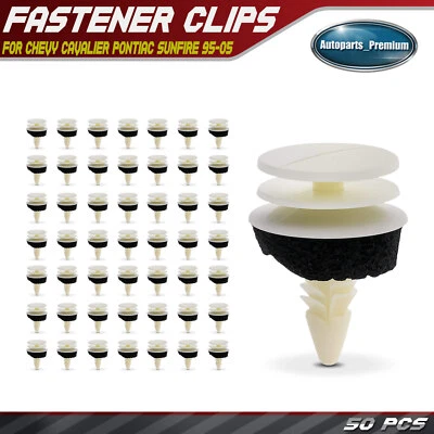50 piezas clips de retención de panel de ajuste de nailon de 8 mm tipo varios para Chevy Pontiac Foto 1 de 4