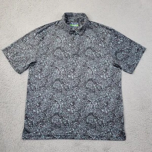 Ben Hogan Polo Mens Large Gray Black Performance Short Sleeve Shirt - Picture 1 of 7