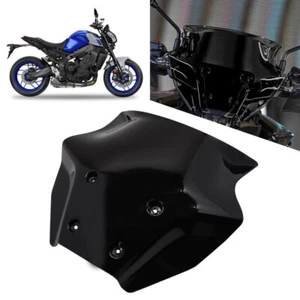 Für Yamaha MT-09 2024 Motorrad Windschutzscheibe Windschild Windabweiser Schwarz - Bild 1 von 8