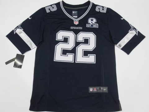 NWT Emmitt Smith #22 Dallas Cowboys EST. 1960 Game Throwback Jersey Blue Cover