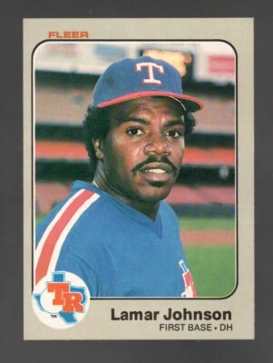 1983 Fleer #571 Lamar Johnson Near mint or better - Image 1 of 2