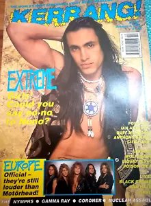 Kerrang! Magazine 1991 Extreme~Europe~Motley Crue~Nymphs~Gamma Ray~POSTERS - Picture 1 of 12