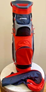 10.5" Cart Golf Bag Lightweight Portable w/14 Way Dividers & 7 Zippered Pockets - Picture 1 of 9