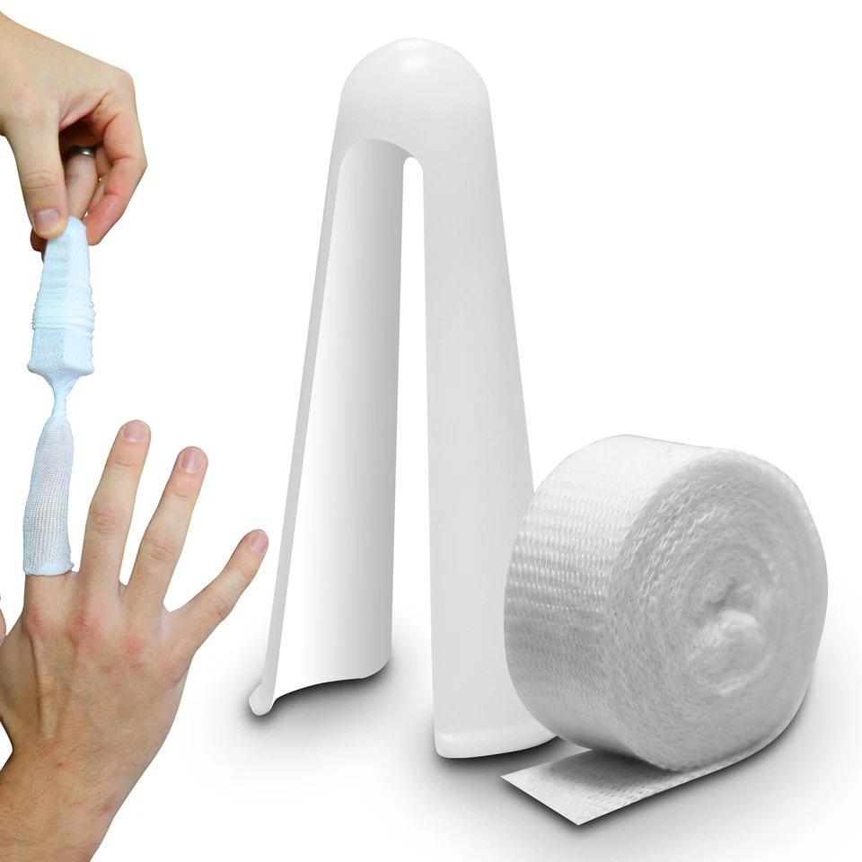 RE-GEN Tubular Gauze Finger Toe Digit Bandage Dressing + Applicator 2m x 1.5cm