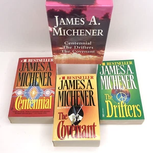 3 Book James A. Michener Boxed Set The Covenant Centennial & The Drifters - Picture 1 of 10