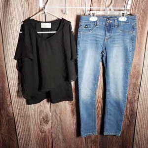(015) Girls: 7/8-8 Jordache & Bobbie Brooks 2pc Outfit- AB1 - Picture 1 of 11