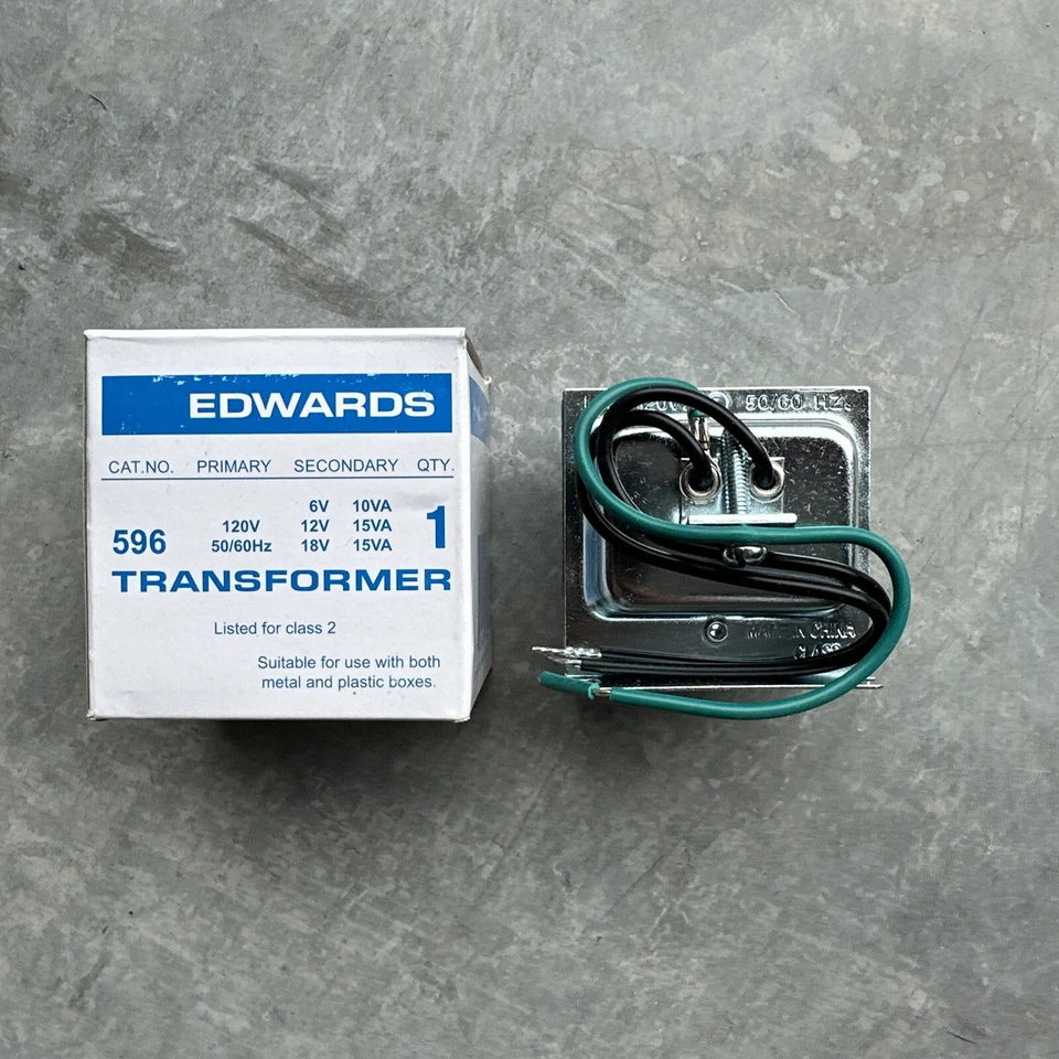 EDWARDS 596 - Class 2 Low Voltage Signaling Transformer - Image 1 of 4