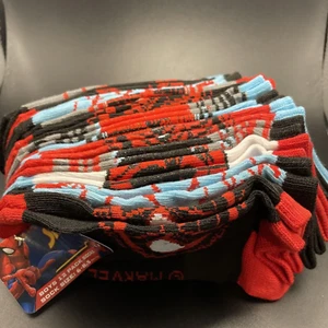 Marvel Spiderman Boys No Show 12 Pc Sock Size 6-8.5 - Picture 1 of 8