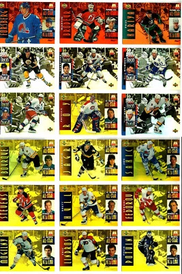 JUEGO COMPLETO DE 40 TARJETAS DE HOCKEY UD MCDONALDS 1994-95 Roy Jagr Lindros Bure Forsberg Foto 1 de 3