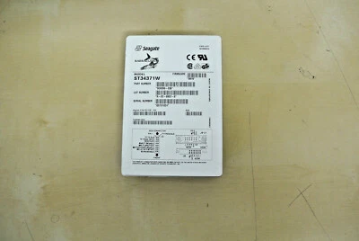 DEC/SEAGATE RZ1CB-BS ST34371W 9C6006-036 4.3GB 7200RPM 68PIN HDD - Image 1 of 4