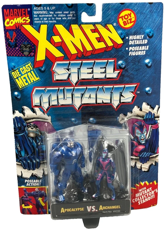 1994 Toy Biz Marvel X-men Steel Mutants Apocalypse VS Archangel
