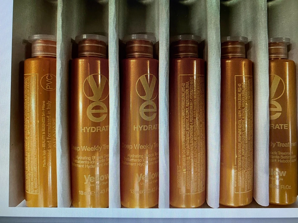 Alfaparf, Yellow Hydrate Deep Weekly Treatment (6 vials of 0.43 Fl. Oz.) - Image 1 of 3