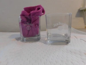 Set Of 2 Jack Daniels Old No. 7 Glass Etched Glass Lqqk! - Picture 1 of 4