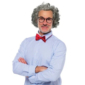 Dress Up America Old Man Wig - Halloween White Bald Cap Grandpa Wig for Adults - Picture 1 of 4