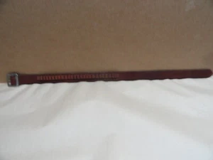Vintage Hunter 27-127-S Brown Leather Ammo Belt 34" long New Old Stock - Picture 1 of 9