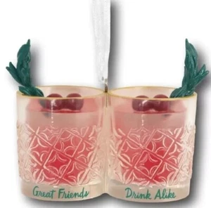 2023 Hallmark Friends Drink Alike Cocktail Gläser Resin Moscow Mule Ornament - Bild 1 von 2