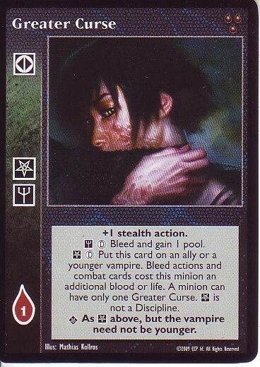 2 x Greater Curse VTES CCG HttB - Image 1 of 1