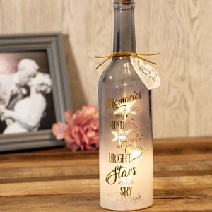 Memories Of You Memorial Light-Up LED Starlight Bottle | Memory Of a Loved One - Picture 1 of 6
