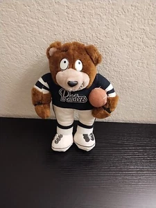 Vintage , Collectibles, 1991 Raiders NFL Plush Stuffed Bear withBall. - Picture 1 of 7