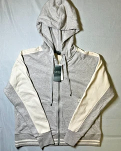 Giacca con cappuccio e zip intera Lauren Ralph Lauren donna grigio panna L $99 - Foto 1 di 11