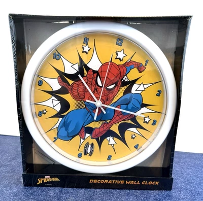 Marvel Spider-Man ~ Kids ~ Decorative Wall Clock ~ Analog ~ 2022 ~New In Package - Image 1 of 4