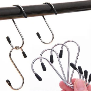 4 PZ Gancio con Ganci di Copertura Protettivi Pentole Acciaio Inox Nero - Foto 1 di 17