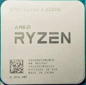 Lot (10 units) of AMD CPU Ryzen 3 2200G 3.5GHz Socket AM4 - Picture 1 of 1