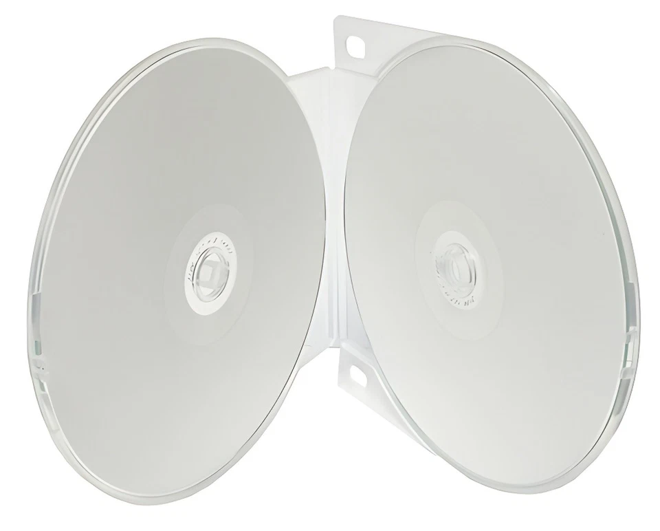 Lote de Estuche de CD/DVD Doble ClamShell Transparente para Carpeta de 3 Anillos (Sostiene 2 Discos) Foto 1 de 1