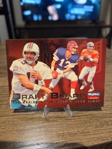 1996 Dan Marino / Jim Kelly / John Elway Skybox Impact Draft Board #8 - Picture 1 of 2