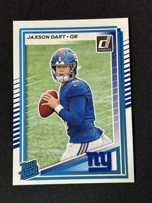 2025 Panini Donruss - Rated Rookie Jaxson Dart #400 (RC) Giants - Image 1 of 2