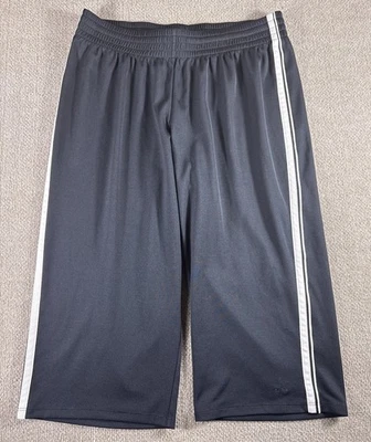 Pantalones Cortos Champion Capris Para Hombre Grandes Negros Blancos Atléticos Gimnasio Baloncesto Poliéster Foto 1 de 4