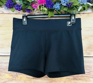 Fila Sports Women’s Black Logo Athletic Shorts Size M - Picture 1 of 10