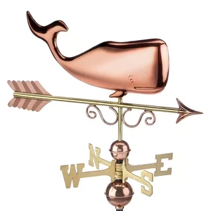 Pure Copper save the Whales Weathervane - Picture 1 of 7
