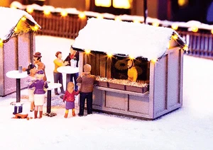 Noch 65610 Christmas Market Stall with Led Lights Kit for Model Train Layouts - Picture 1 of 1