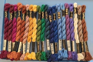 DMC Size 3 COTTON PERLE Pearl Cotton EMBROIDERY THREAD Twist Skein Lot 20 H - Picture 1 of 1