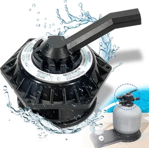 272531 Hi-Flow 6-way Multiport Top Valve For Pentair Sand Dollar Sand Filters - Picture 1 of 8