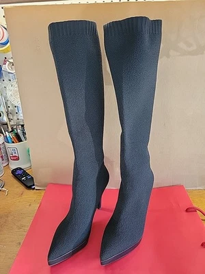 Cosy Island BelleVoyage Minimalista Punta Tacón Botas Largas Calcetín Botas Talla 8 Foto 1 de 4