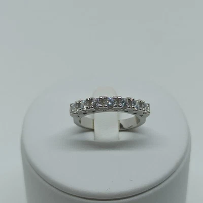 ANELLO IN ARGENTO 925 RIVIERA 7 PIETRE 3MM ZIRCONI (AMFA0226) - Immagine 1 di 3