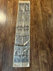 Vintage Metallic Gold Brokat Seidenmischung Tischläufer Banarasi Kaschmir Persisch  - Bild 1 von 19