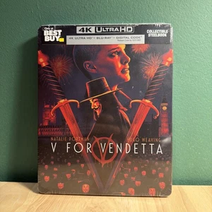 V for Vendetta (2005) [4K UHD SteelBook, Best Buy Exclusive, OOP, Sealed] - Imagen 1 de 7
