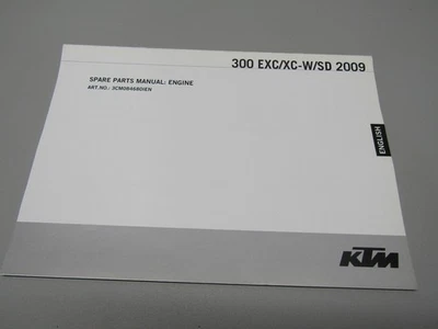 2009 KTM 300 EXC XC-W SD ENGINE SPARE PART MANUAL 3CM084680IEN - Image 1 of 3