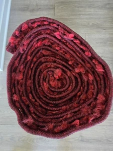 Safavish August Shag Burgundy 2 ft. x 8ft. Solid Runner Rug - Picture 1 of 3