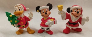 3 Figuren Donald Micky Minnie Weihnachten von Bullyland 1984 - Bild 1 von 5