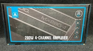 JL Audio MX280/4 Amplificatore Audio Auto 4 Canali Amplificatore Marino Classe D Bagger Amp Nuovo - Foto 1 di 11