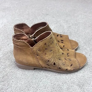 Coolway Nelia Women's Brown Leather Open Toe Casual Sandals Size 38 US 7 New - Picture 1 of 13