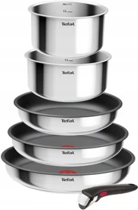 TEFAL INGENIO COOK EAT JUEGO DE OLLAS 6 PIEZAS, MANGO EXTRAÍBLE, SARTENES, OLLAS, EMBALAJE ORIGINAL - Imagen 1 de 10