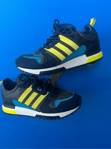 Adidas ZX 700 HD Herren Größe 8,5 Marineblau Gelb Athletisch Laufschuhe Turnschuhe - Bild 1 von 7