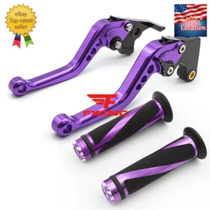 For Honda CBR500R CB500F CB500X 2013-2021 CNC Brake Clutch Levers Grips Purple - Picture 1 of 18