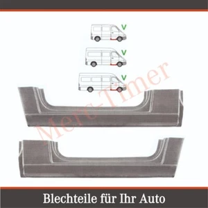 Par de chapa de reparación de umbral lateral puerta delantera Volkswagen LT II 1996-2005 L+R - Imagen 1 de 7