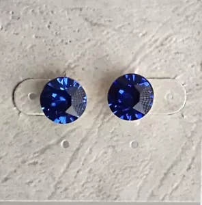 Pendientes de zafiro de cristal - Imagen 1 de 1